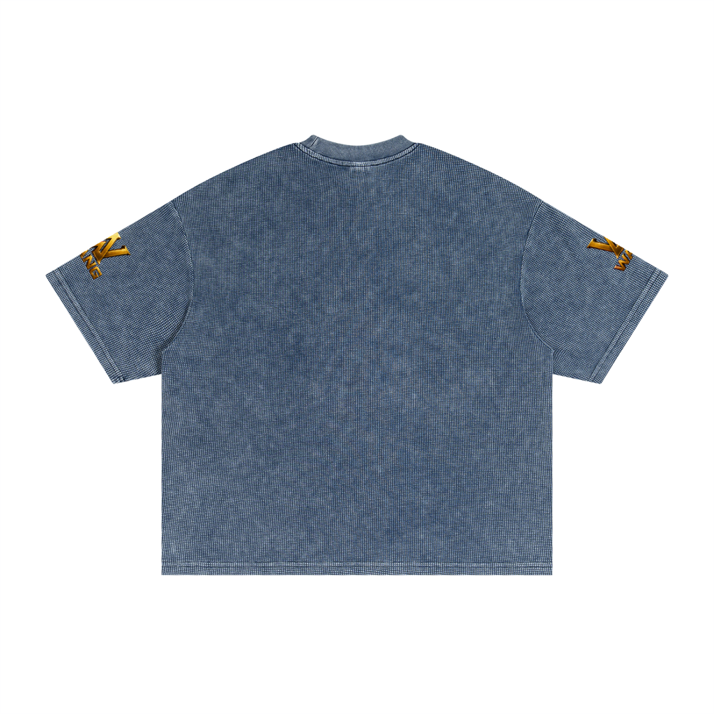 Textured Waffle Washed Boxy T-Shirt