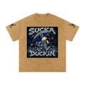 Snow Washed Oversized Cotton T-Shirt