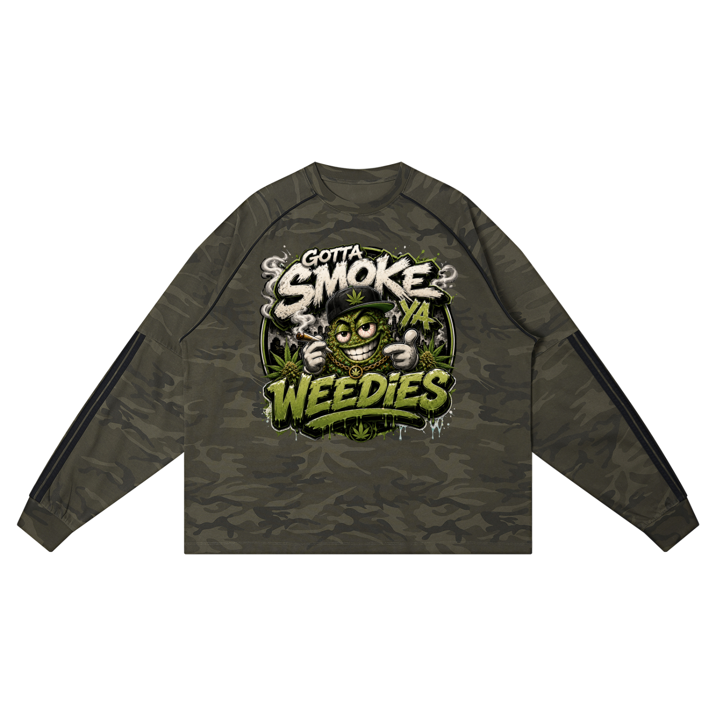 Unisex Camo Loose Long Sleeve T-Shirt