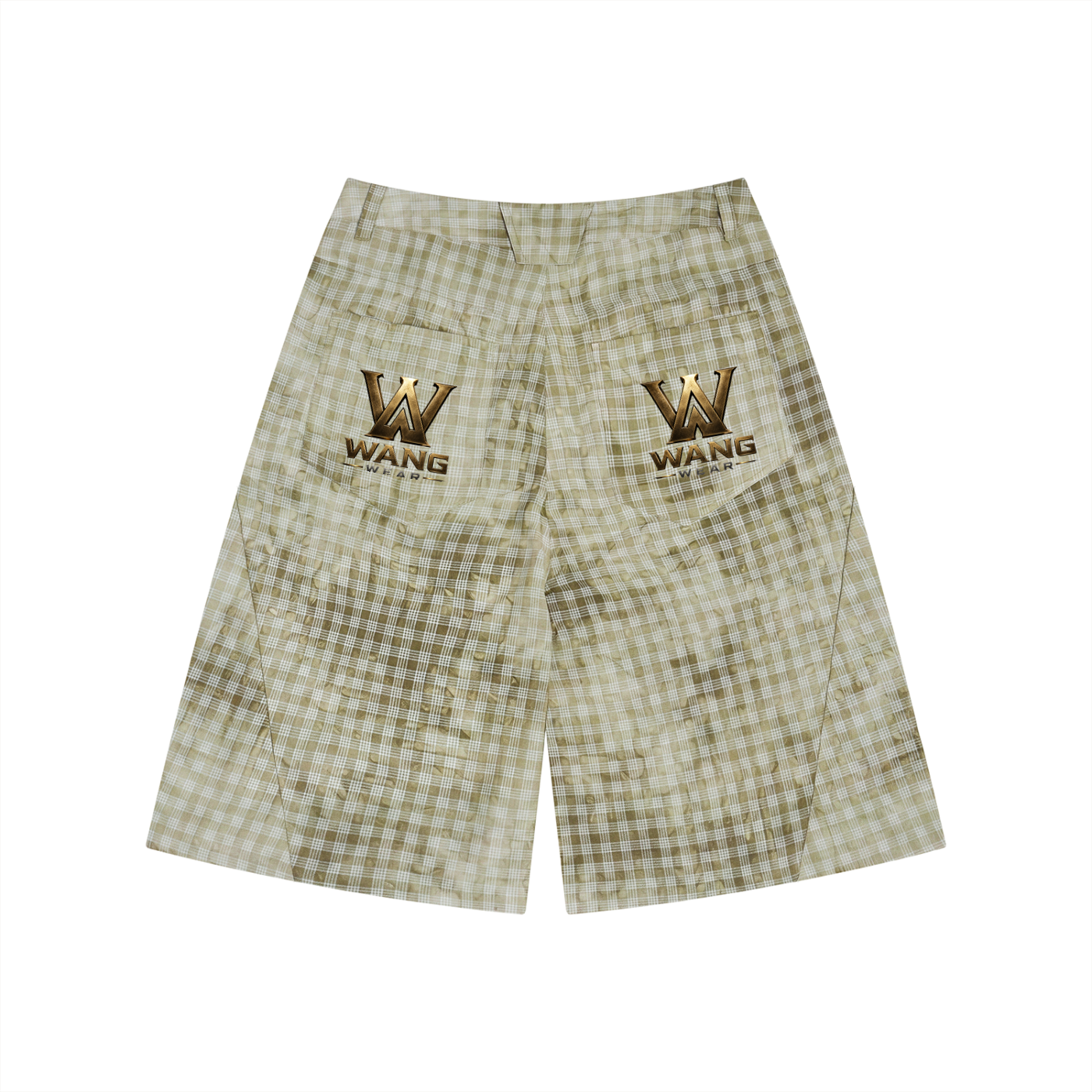 Unisex Vintage Wash Plaid Shorts