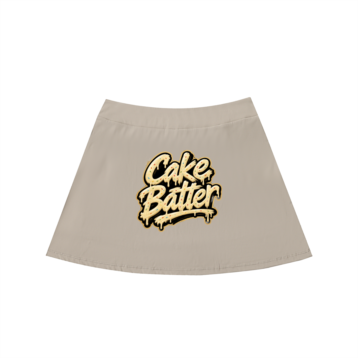 High-Waist Pocketed A-Line Skirt