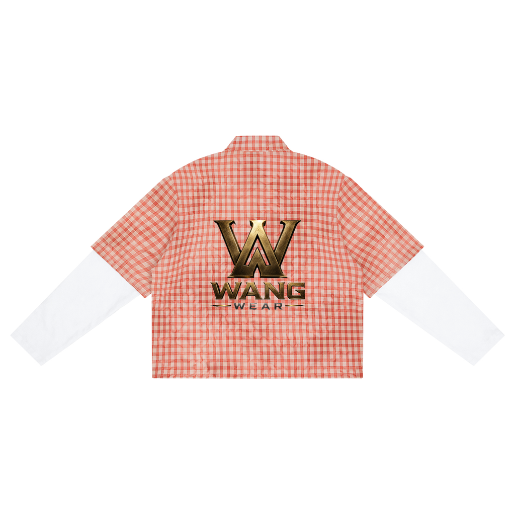 Unisex Vintage Wash Plaid Short Sleeve Shirt