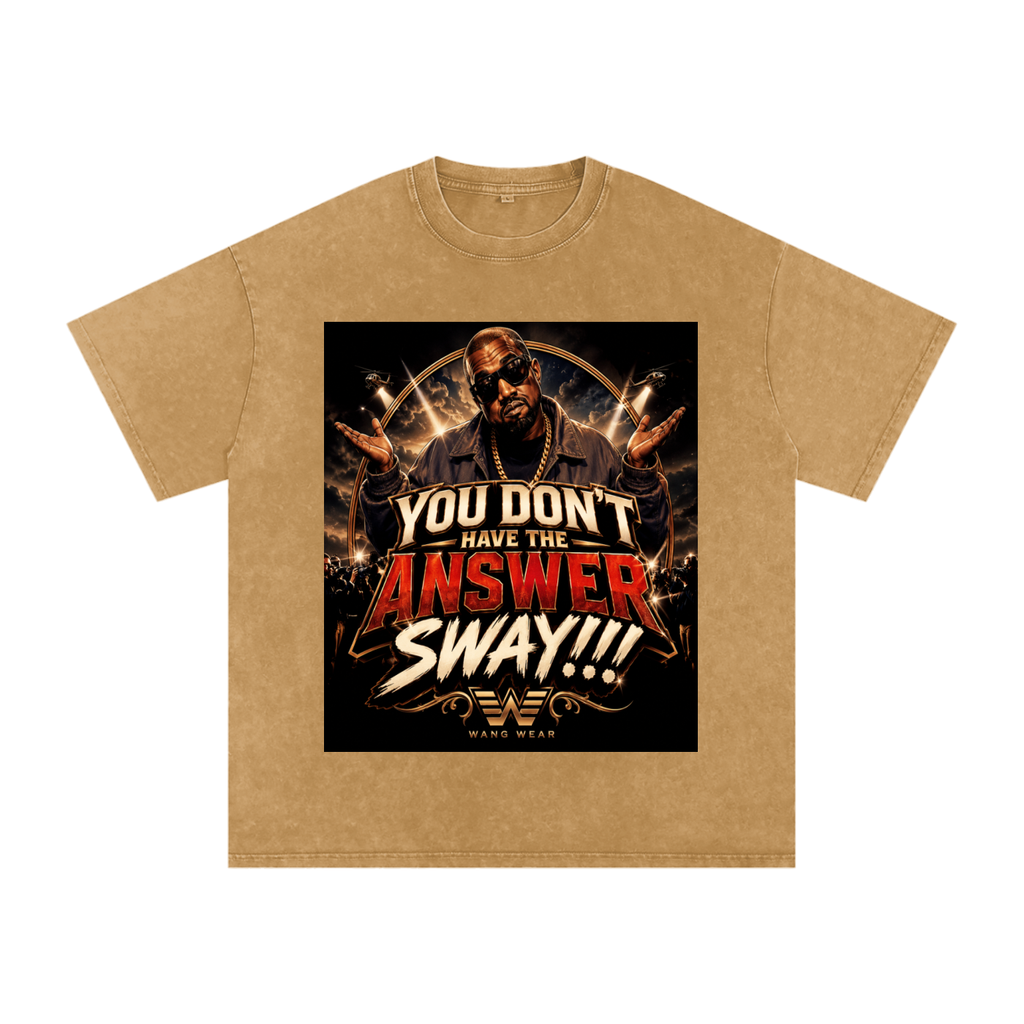 Snow Washed Oversized Cotton T-Shirt