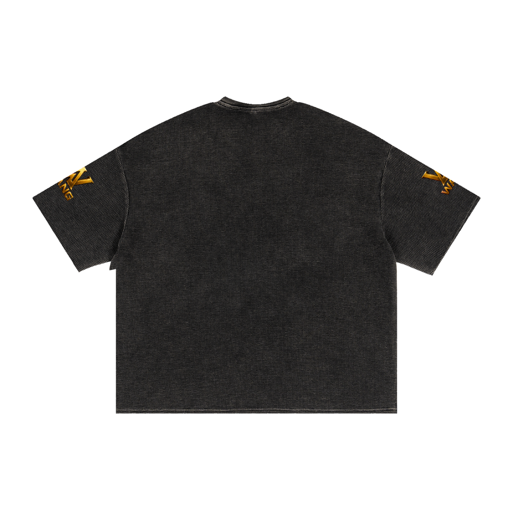 Textured Waffle Washed Boxy T-Shirt