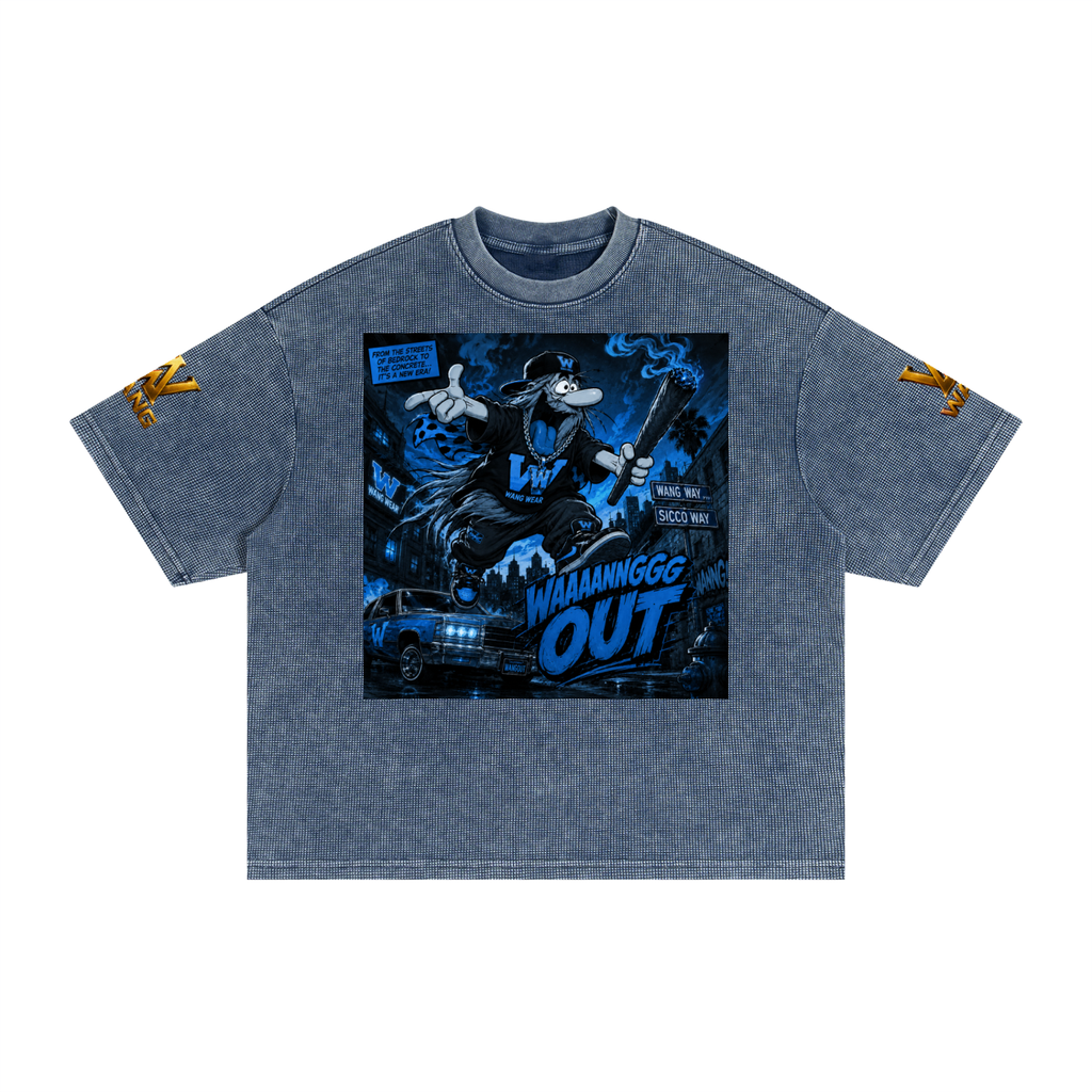 Textured Waffle Washed Boxy T-Shirt
