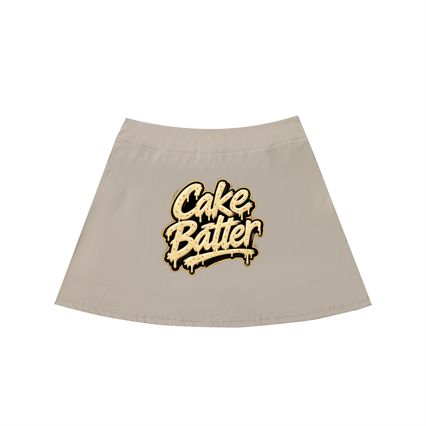 High-Waist Pocketed A-Line Skirt