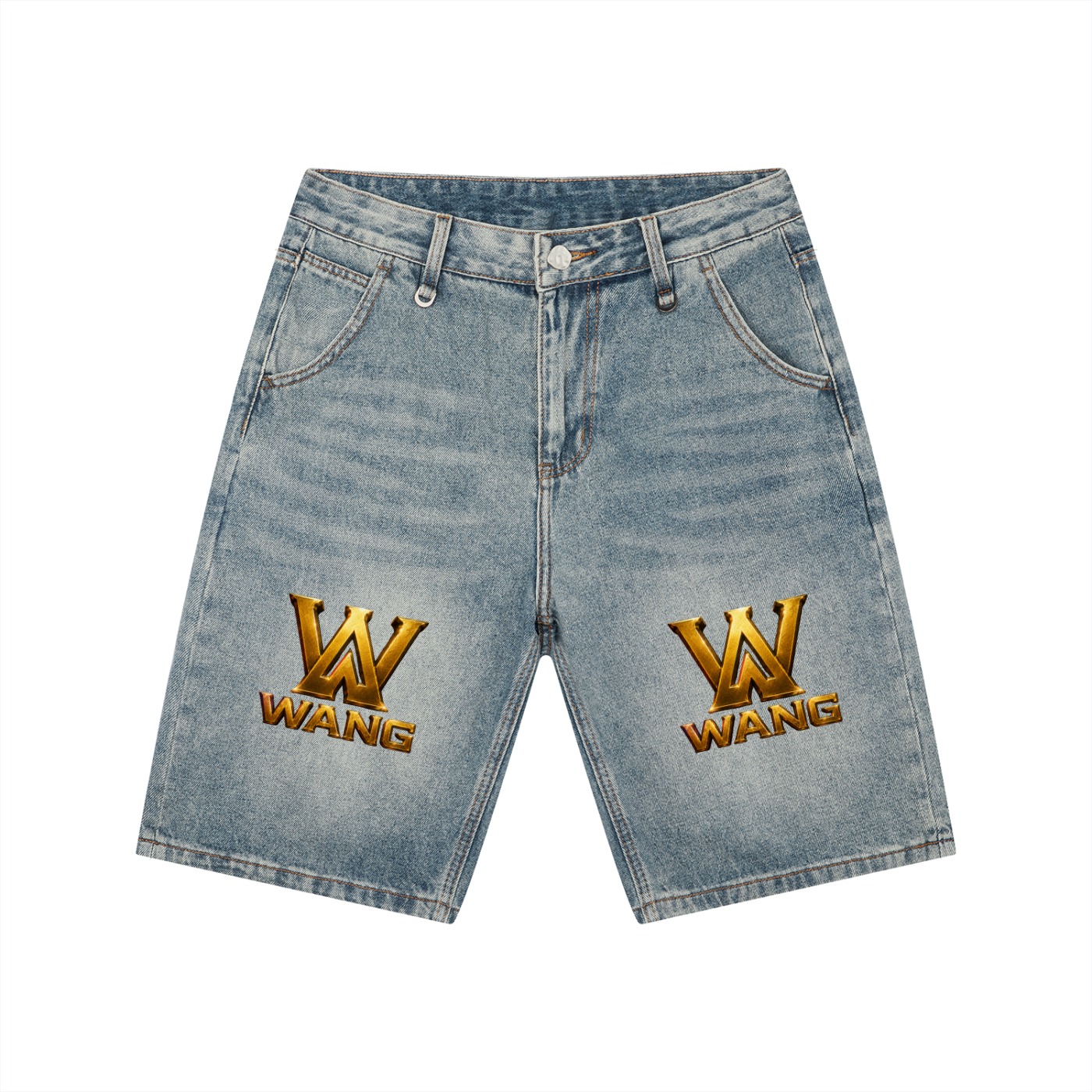 Men's Vintage Wash Denim Shorts