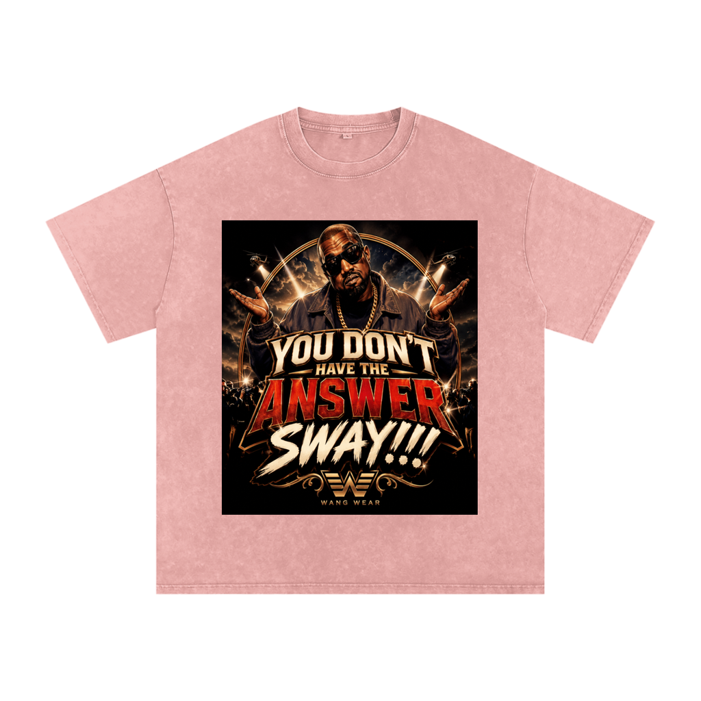 Snow Washed Oversized Cotton T-Shirt